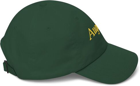 Augusta Georgia Embroidered Golf Dad Hat, Green Cap with Gold Lettering, Augusta Hat for 2026 Golf Tournament in Saudi Arabia