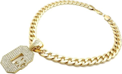 ICED GOLD PLATED CMG PENDANT & 10mm 18" 20" 24" 30" CUBAN CHAIN HIP HOP JEWELRY NECKLACE in Kuwait