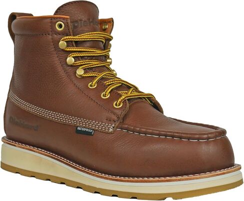 DieHard Toro Waterproof Composite Toe Work Boots, Premium Leather, Slip-Resistant, Brown in Saudi Arabia
