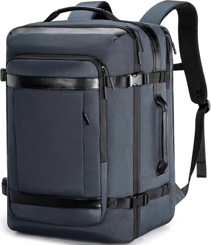 VGOAL Large Capacity Travel Backpack, Blue, 35L Capacity, Flight Approved, Convenient Design, Reduce Pressure Feature, Durable & Warranty in Saudi Arabia