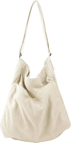 GEMIU Canvas Tote Bag Hobo Messenger Bag Crossbody Shoulder Bag for Women and Men Large Purse Travel Work in Kuwait