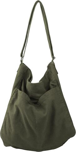 GEMIU Canvas Tote Bag Hobo Messenger Bag Crossbody Shoulder Bag for Women and Men Large Purse Travel Work in Saudi Arabia