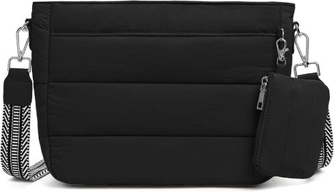 Gitus Puffer Hobo Crossbody Bag for Women Quilted Cross Body Purses Trendy Handbags with Coin Wallet Birthday Gifts for Mom in Saudi Arabia