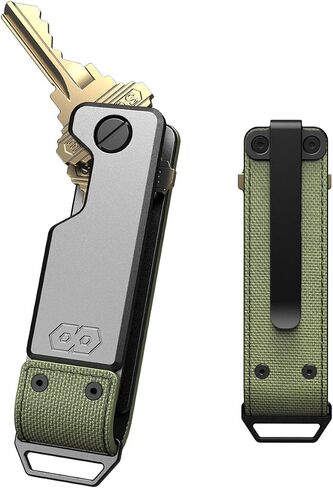 PROOF Key Holder | The Operator | 1000D Nylon & Metal | Minimalist Keyholder | Secures Up to 7 Keys | Gift Box | Veteran Owned in Kuwait