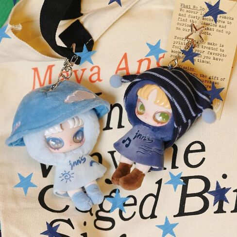 INN's Twelve Tiny Wish Keepers Series MINI Plush Keychain Blind Box 1Pcs (1 of 14 Possible Styles) Cute INN Bag Charms, Keyring for women's handbags – Kawaii Plush Backpack Accessories Key Chain in Saudi Arabia
