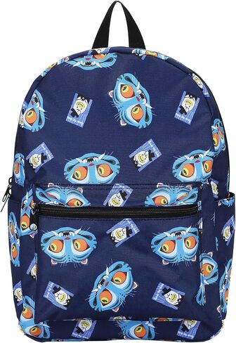 Bioworld KPop Demon Hunters Derpy & Sussie All-Over Print 16.5" Adult Blue Quick Turn Backpack in Kuwait