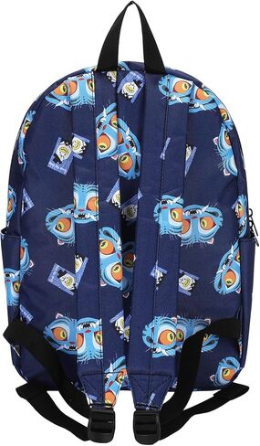 Bioworld KPop Demon Hunters Derpy & Sussie All-Over Print 16.5" Adult Blue Quick Turn Backpack in Kuwait