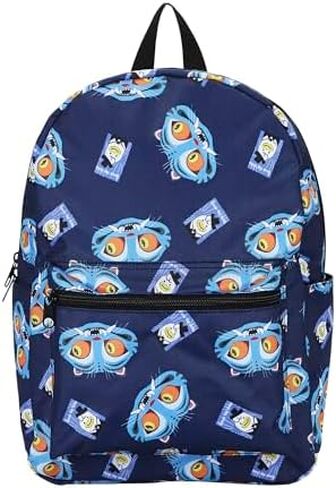 Bioworld KPop Demon Hunters Derpy & Sussie All-Over Print 16.5" Adult Blue Quick Turn Backpack in Kuwait