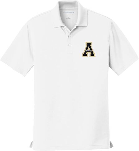 Sorority Letters Shop قميص بولو رجالي بأكمام قصيرة من جامعة ولاية أبالاتشي - بولو شبكي صغير للأشعة فوق البنفسجية للمنطقة الجافة in Kuwait