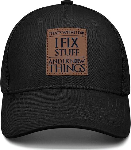 قبعة بيسبول قابلة للتعديل من I Fix Stuff and I Know Things، للأب والزوج والجد والصديق in Kuwait