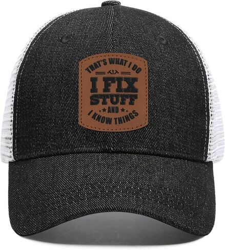 قبعة بيسبول قابلة للتعديل من I Fix Stuff and I Know Things، للأب والزوج والجد والصديق in Kuwait