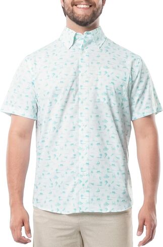 Guy Harvey Men's Eco Angler Short Sleeve Fishing Shirt in Kuwait