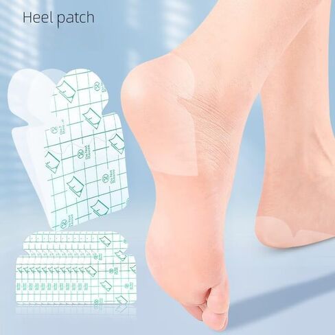 30Pcs Invisible Moisturizing Heel Pads, Breathable Cushion for Dry Cracked Feet, Soft PVC Self-Adhesive Repair Patches, Non-Slip Shoe Grips, Party Favor Gift Set in Kuwait