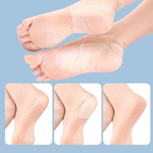 30Pcs Invisible Moisturizing Heel Pads, Breathable Cushion for Dry Cracked Feet, Soft PVC Self-Adhesive Repair Patches, Non-Slip Shoe Grips, Party Favor Gift Set in Kuwait
