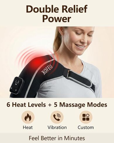 Cordless Red Light Therapy for Shoulder with Vibration Massage, 5000mAh Battery Portable Red Light Therapy with 80 LEDs , 660nm & 2*850nm Near Infrared Therapy, 3-in-1 LED Chips for Pain Relief in Saudi Arabia