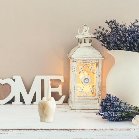 6sisc Middle Finger Scented Candle Danish Pastel Room Decor Aesthetic Pine Fragrance Soy Wax Aromatherapy Hand Gesture Candles Desk Statues Sculpture Ornaments Gift for House Bedroom Supplies Milky in Saudi Arabia