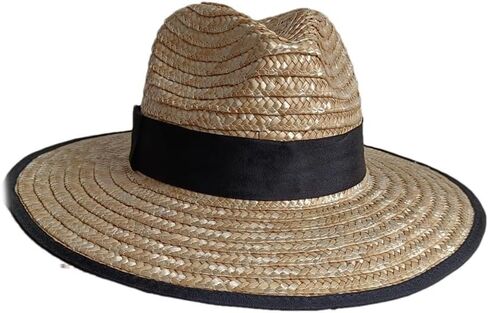 Beach Straw Hat Hollow Summer Straw Hat Elastic Webbing Accessories Sun Hat (34 M55one size58cm) in Saudi Arabia