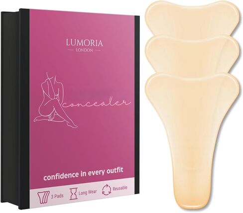 LUMORIA Seamless Concealer Cover for Women (3 Pack), Seamless Smooth Cover, Premium Skin-Safe Silicone Hiders, Invisible Smooth Coverage with Magnetic Storage Case for Leggings & Fitted Outfits in Saudi Arabia