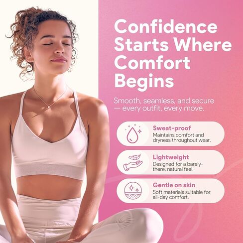 LUMORIA Seamless Concealer Cover for Women (3 Pack), Seamless Smooth Cover, Premium Skin-Safe Silicone Hiders, Invisible Smooth Coverage with Magnetic Storage Case for Leggings & Fitted Outfits in Saudi Arabia