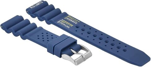 حزام ساعة Ewatchparts 20 مم ND بحدود EXTREMA SPORT PRO غواص مطاطي للمواطن متوافق مع SEIKO BLUE in Kuwait