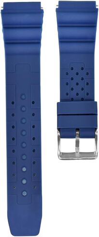 حزام ساعة Ewatchparts 20 مم ND بحدود EXTREMA SPORT PRO غواص مطاطي للمواطن متوافق مع SEIKO BLUE in Kuwait