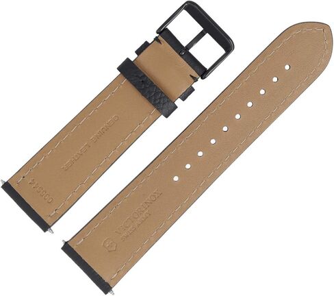 Victorinox 005544 Watch Strap 22 mm Leather Black Structure in Kuwait