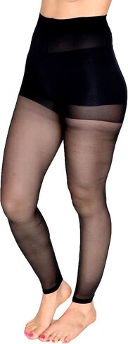 Mona's Choice 15 Denier Sheer Footless Pantyhose/Sheer Leggings/Footless Tights in Saudi Arabia