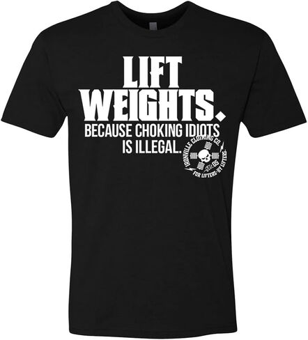 Ironville Lift Weights Weightlifting Soft Blend T Shirt in Saudi Arabia