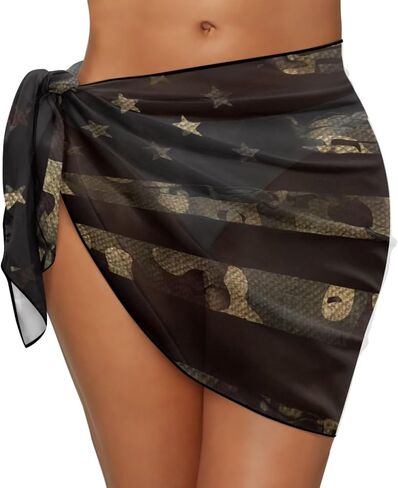 Women's Short Sarongs Beach Wrap Sheer Bikini Wraps Chiffon Cover Ups for Pool Vacation Party in Saudi Arabia