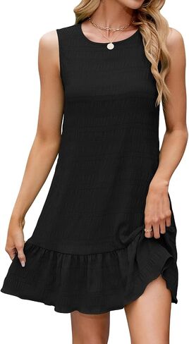 Naggoo Womens Sundress Summer Dresses for Women 2026 Sleeveless Tank Dress Spring Beach Boho Mini Dress in Saudi Arabia