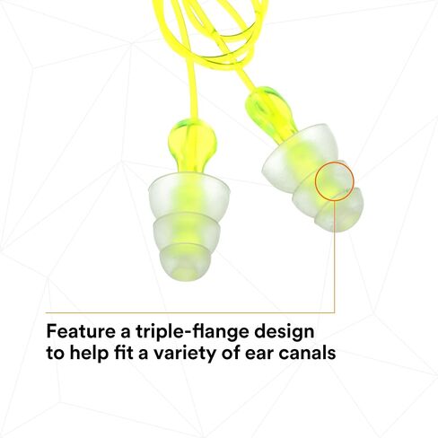 3M Tri-Flange Corded Earplugs in Small Pack VP-P3000 in Saudi Arabia
