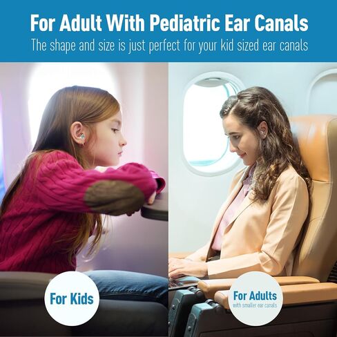 Kids Ear Plugs (6-12 yrs), Travel Earplugs for Flying - Ear Protection for Airplane, Noise Sensitivity, Focus, Loud Events, Study, Play, Hearing Protection in Saudi Arabia