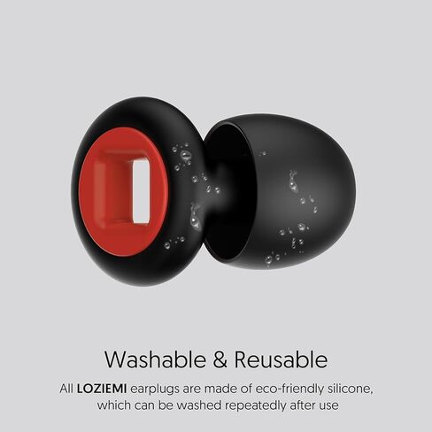Quiet Ear Plugs for Sleep, Noise Reduction – Super Soft, Reusable Hearing Protection in Flexible Silicone for Sleep, Concerts Noise Sensitivity - 8 Ear Tips in XS/S/M/L – 28dB in Kuwait
