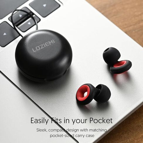 Quiet Ear Plugs for Sleep, Noise Reduction – Super Soft, Reusable Hearing Protection in Flexible Silicone for Sleep, Concerts Noise Sensitivity - 8 Ear Tips in XS/S/M/L – 28dB in Kuwait