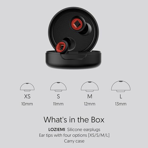 Quiet Ear Plugs for Sleep, Noise Reduction – Super Soft, Reusable Hearing Protection in Flexible Silicone for Sleep, Concerts Noise Sensitivity - 8 Ear Tips in XS/S/M/L – 28dB in Kuwait