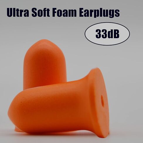 Earplugs,Noise Cancelling Ear Plugs with Portable PVC Case, Highest NRR 33dB Soft Form Earplugs, Reusable Sound Blocking Ear Plugs for Snoring, Travel, Work, Studying-4 in Saudi Arabia