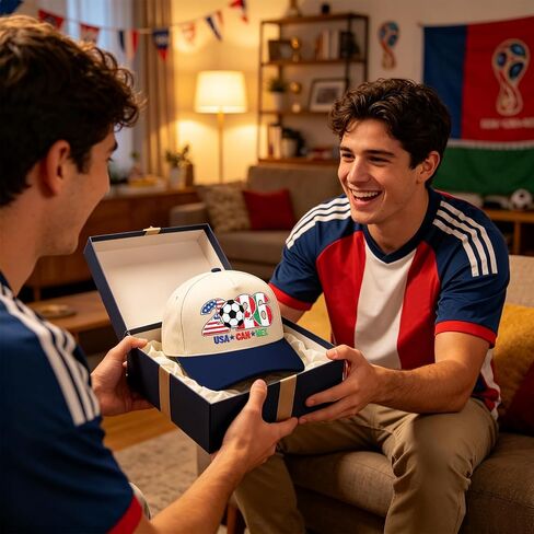 قبعة سائق الشاحنة العالمية لكرة القدم لعام 2026 - قبعة مطرزة بعلم مونديال 2026 USA Can Mex، بضائع كرة القدم للرجال والنساء in Kuwait