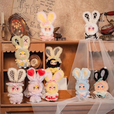 Baby Three Lolita’s Dream Series Mini Plush Keychain Blind Box 1PC (1 of 9 Possible Styles) Baby Three Cute Collectible Key Ring Birthday Gifts in Saudi Arabia