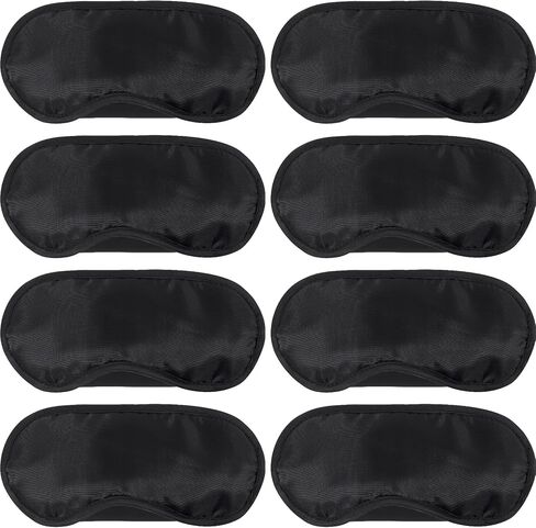 8 Pcs Black Blindfold Sleeping Mask, Eye Mask Sleep Masks Bulk Blindfolds for Team Building Party Games in Saudi Arabia