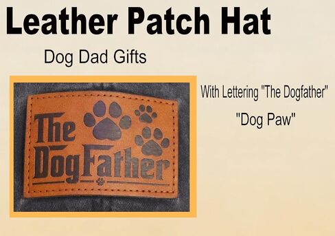 قبعة Dogfather للرجال، قبعة بيسبول جلدية أفضل أب على الإطلاق وأفضل كلب أب على الإطلاق in Kuwait