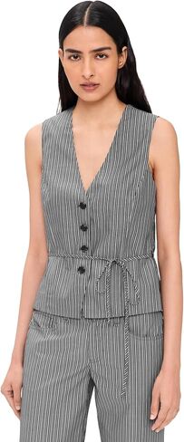 rag & bone Women's Paulette Stripe Poplin Vest in Kuwait