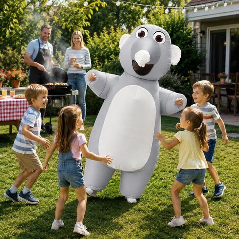 Inflatable Costume Adult Mouse Blow Up Costume for Adults Funny Halloween Costumes Party Suit Fancy Dress Cosplay Outfit in Saudi Arabia