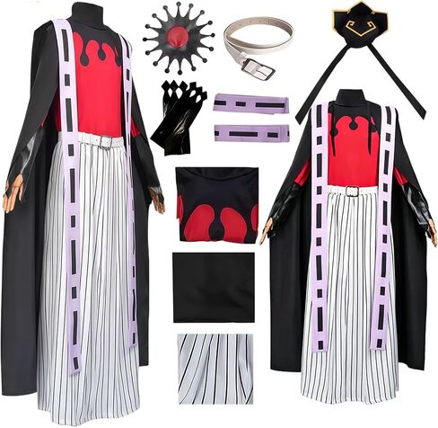 Adult Black Cape and Red Top And pants, stage costumes, Halloween themed Costume Set in Kuwait