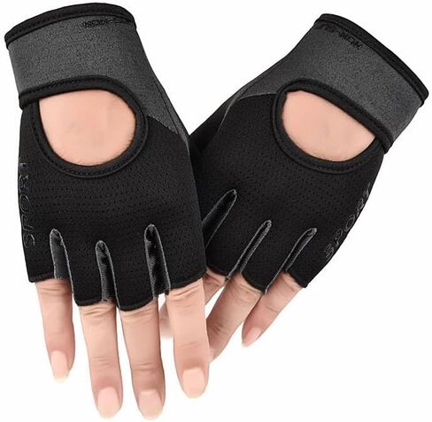 Mealah Men & Women Breathable Workout-Glove - UV Protection Fingerless Gym Gloves for Fitness Rowing Cycling in Kuwait