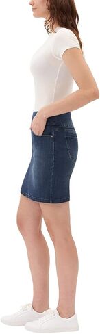 S.C. & CO. Women's Pull-On Denim Skort (Blue, L) in Saudi Arabia