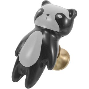 Zerodeko Creative Panda Drawer Handle Brass and Ceramic Room Cabinet Pulls Dresser Knobs Decorative Furniture Hardware for Nursery Wardrobe and Shoe Cabinet in Saudi Arabia