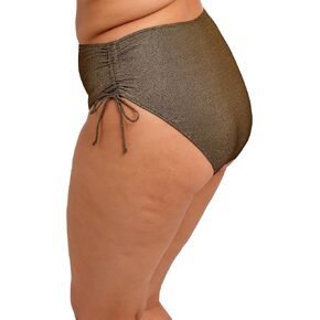 Women's Sunset Shimmer Adjustable Bikini Brief, Gold Rush, 22 in Saudi Arabia
