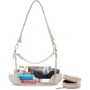 Clear Bag for Stadium Events, Clear Purse for Women Concert Crossbody, PVC Shouler Bags with Coin Purse in Kuwait