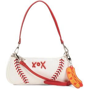 Betsey Johnson Shoulder Bag, Sports Theme, Zip Closure, Adjustable Strap in Saudi Arabia