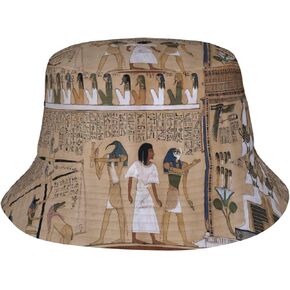 African Ethnic Tribal Kwanzaa Bohemia Bucket Hat for Women Men Fisherman Hat Packable Sun Cap Travel Outdoor Beach Caps in Saudi Arabia